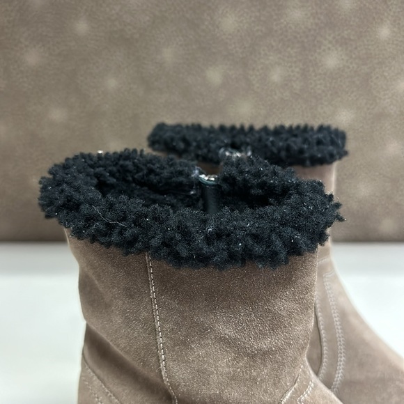 🔥🔥🔥NEW Aquatalia Suede Leather Real Sheep Fur Boots - Picture 4 of 12